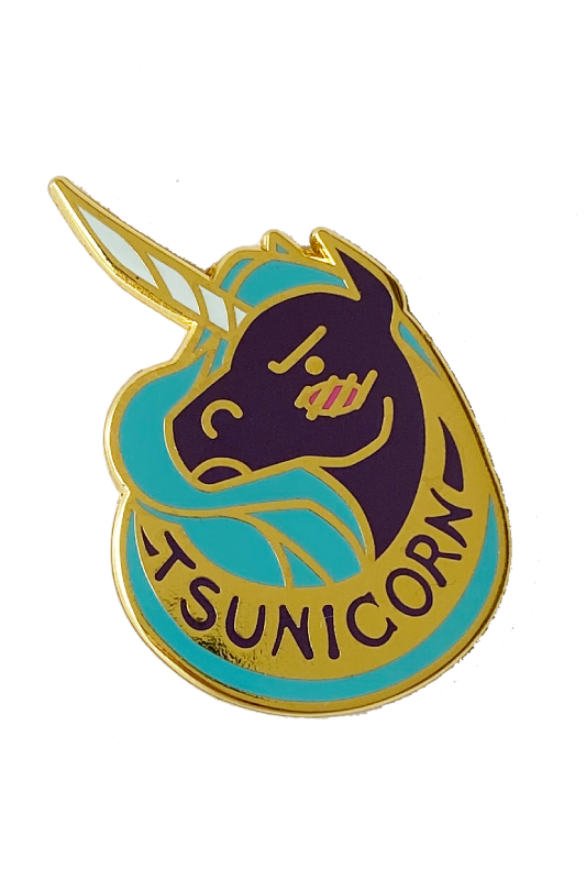 Tsunicorn Enamel Pin