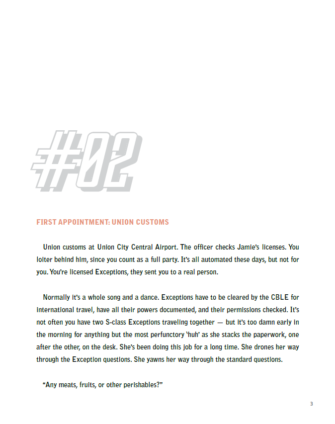 The Exception, Issue Two: Clear My Schedule