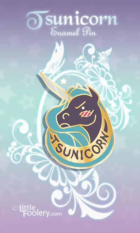 Tsunicorn Enamel Pin