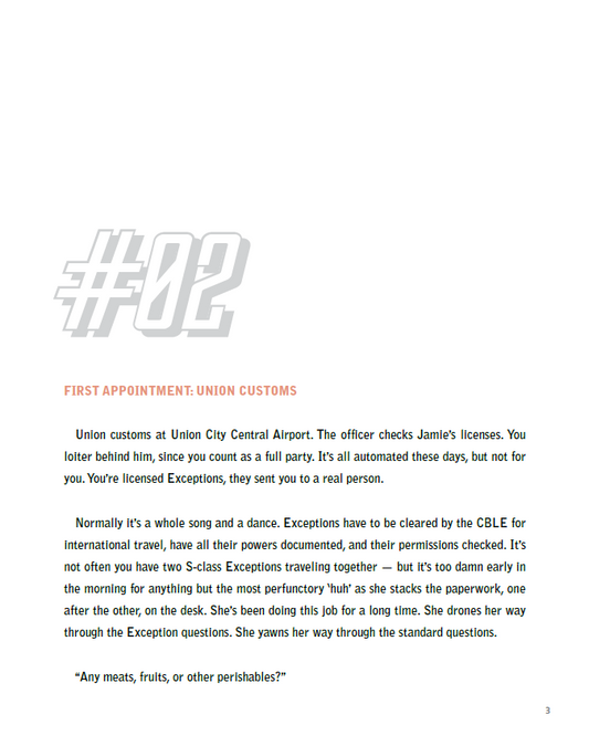 The Exception, Issue Two: Clear My Schedule